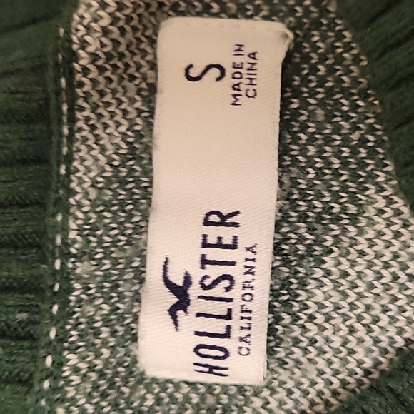 HOLLISTER Sweater, S, White/ Green, VGUC - Picture 6 of 9